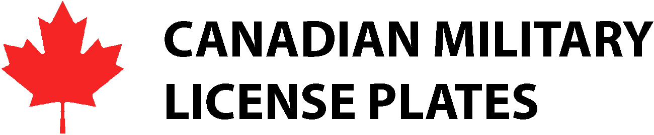 Canadian Military License Plates