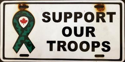 Support the Troops Plates