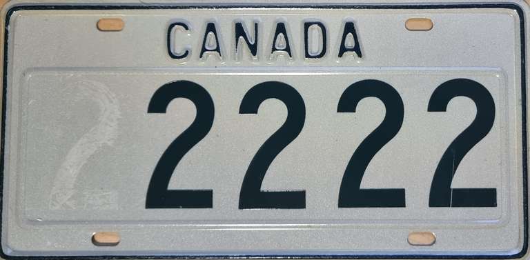 Canada Plate 22222