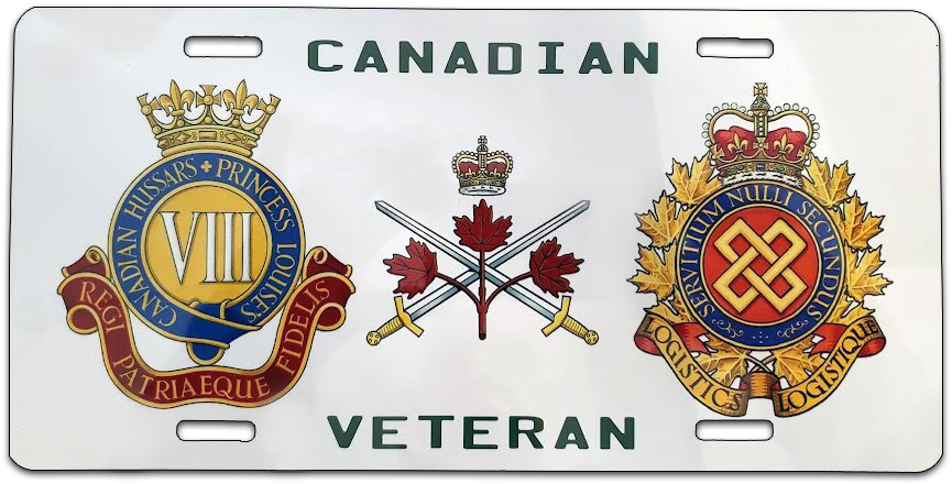 Canadian military license plate